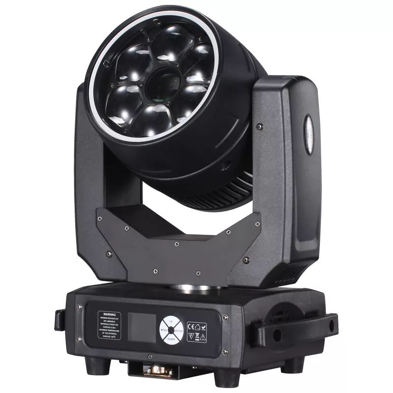 6*40W+60W LED Moving Head 280W DMX RDM 540° 240° 16bit Scan 18-50° Zoom 8-facet Prism Kaleidoscope Rainbow Ring Stage Light Universal Voltage Zoom Wash Light Effects Performance Lamp Indoor Stage Equipment