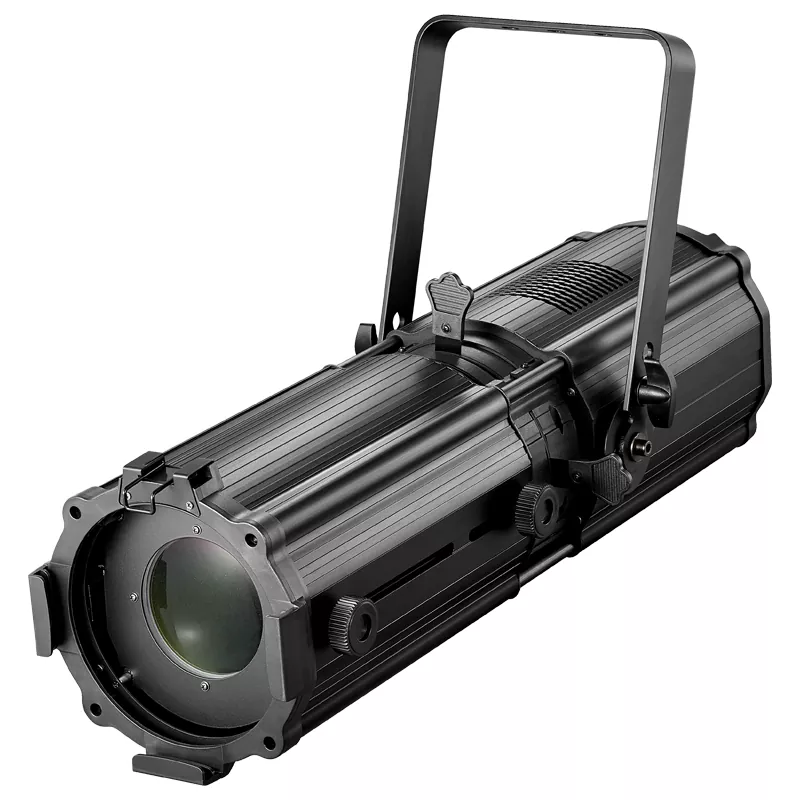 200W 300W COB Nichia LED Profile Spot Single CW WW 2IN1 RGBW 4IN1 Manual/Auto Zoom 15-38Deg Ra≥90 Flicker Free DMX Master-Slave IP20 Noiseless Pccooler Cooling Spotlight Stage Lighting Fixture Indoor Performance Equipment for Theatre Wedding Broadcast Commercial Lighting