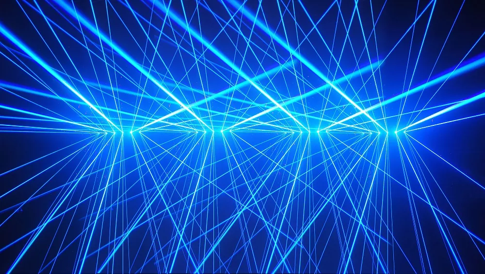 6-Heads RGB Animation Laser Light 6-Beam Array 20KPPS Scanner DMX512 12CH/60CH Control Analog Modulation IP61 Dustproof Class 4 Laser Stage Lighting Projector DMX/Sound/Auto/ILDA Modes PC Control Club Bar Party Show Lighting Equipment