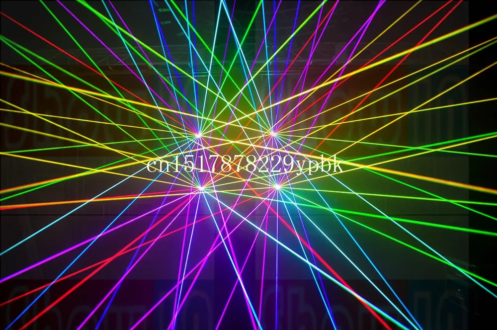 15W RGB Diode Laser 40KPPS 50° Scanner Analog Modulation IP51 18/25CH DMX ILDA Sound Auto Master-Slave Support RJ45 DB25 XLR Ports TF Card Multi Safety Interfaces 300W Stage Lighting Device Indoor Outdoor Performance Equipment Professional Laser Projector