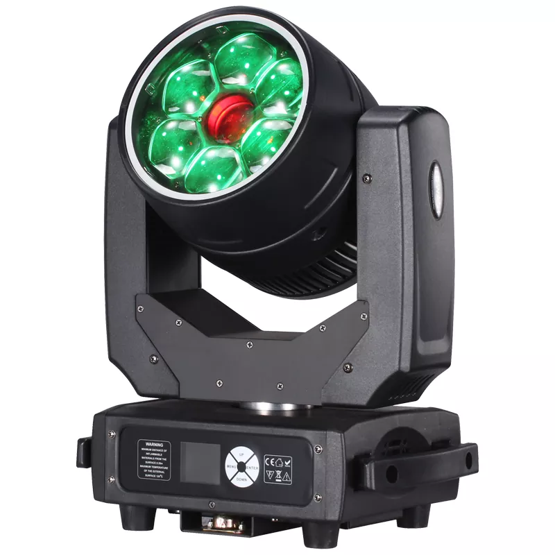 6*40W+60W LED Moving Head 280W DMX RDM 540° 240° 16bit Scan 18-50° Zoom 8-facet Prism Kaleidoscope Rainbow Ring Stage Light Universal Voltage Zoom Wash Light Effects Performance Lamp Indoor Stage Equipment