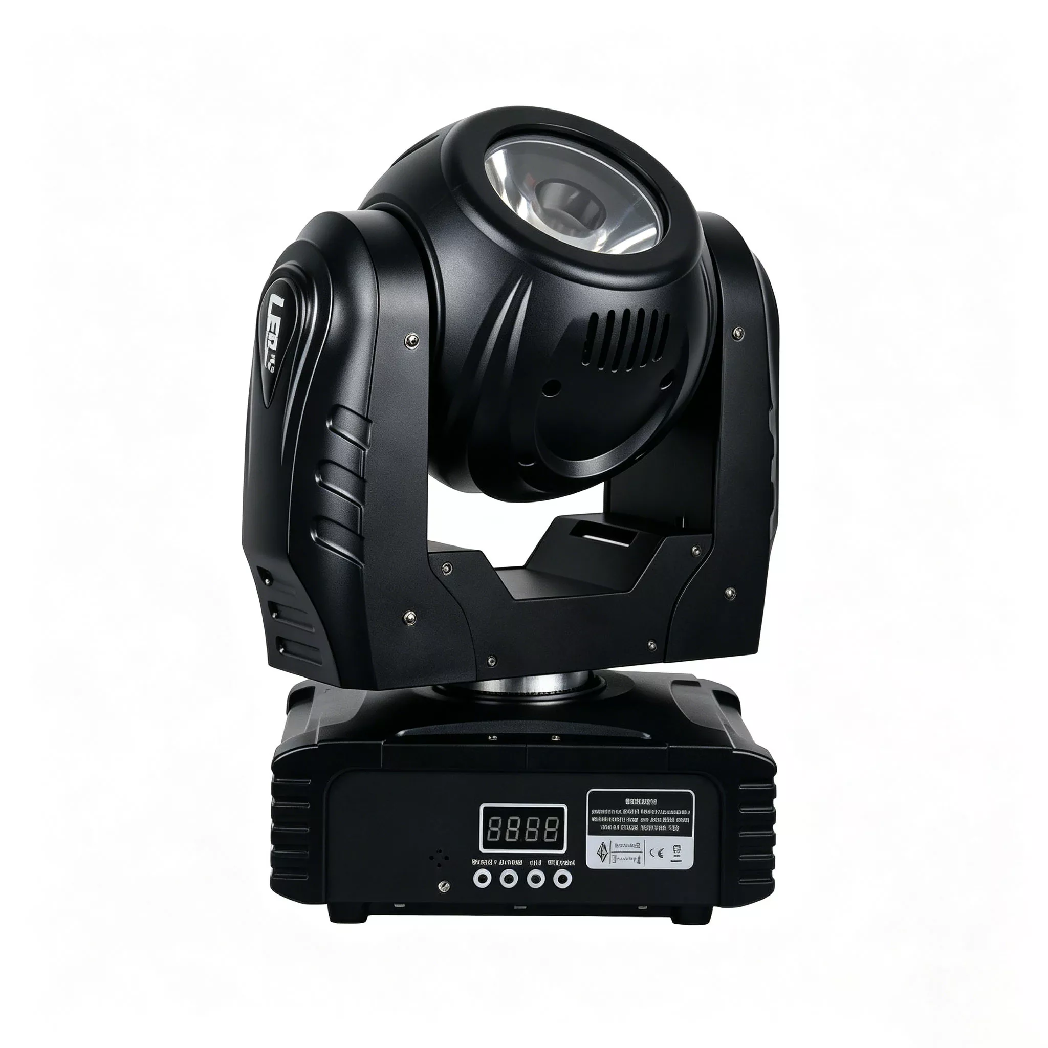 1 (1) 60W RGBW 4in1 Mini LED Beam Moving Head DMX 11° Narrow Beam IR Remote Stage Light Eight Built-in Auto Programs Ultra Compact Light Low Power High Bright Indoor Mini Spot Omega Bracket Easy Truss Mount Rental Performance Lamp for Booth Banquet Mini Stage Rental Lounge Bar