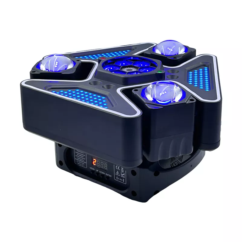 Multi LED Chips Three-in-one Beads 20F/S Strobe DMX Master-slave Auto Voice Control Digital Display Lighting Lamp 15*10W CREE RGBW Laser White Gold Strobe Stage Fixture Professional Entertainment Device Preset Light Effects Equipment for Pub KTV Bar Party Show Performance