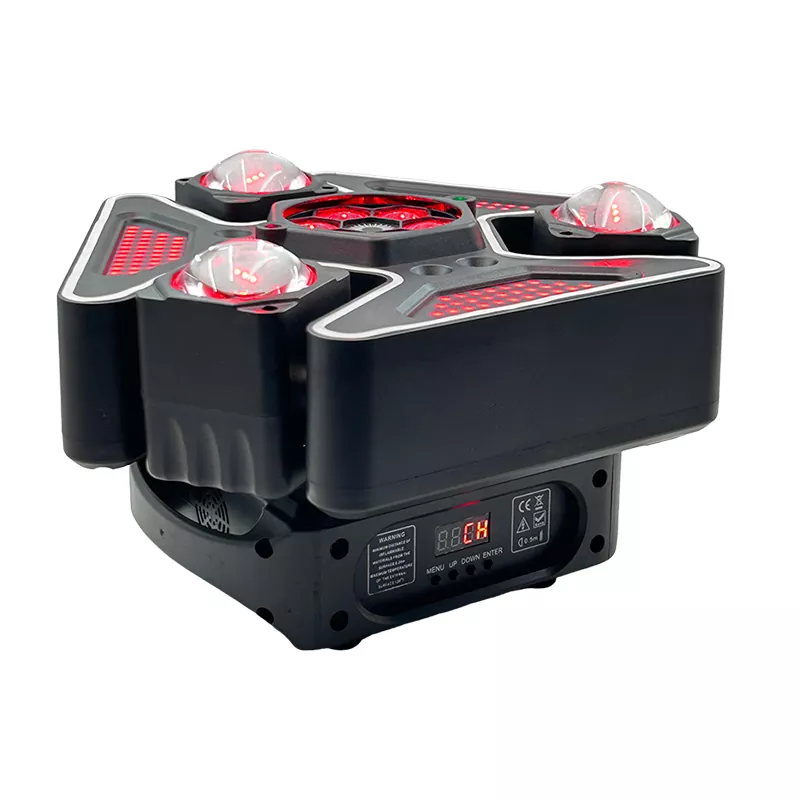 Multi LED Chips Three-in-one Beads 20F/S Strobe DMX Master-slave Auto Voice Control Digital Display Lighting Lamp 15*10W CREE RGBW Laser White Gold Strobe Stage Fixture Professional Entertainment Device Preset Light Effects Equipment for Pub KTV Bar Party Show Performance