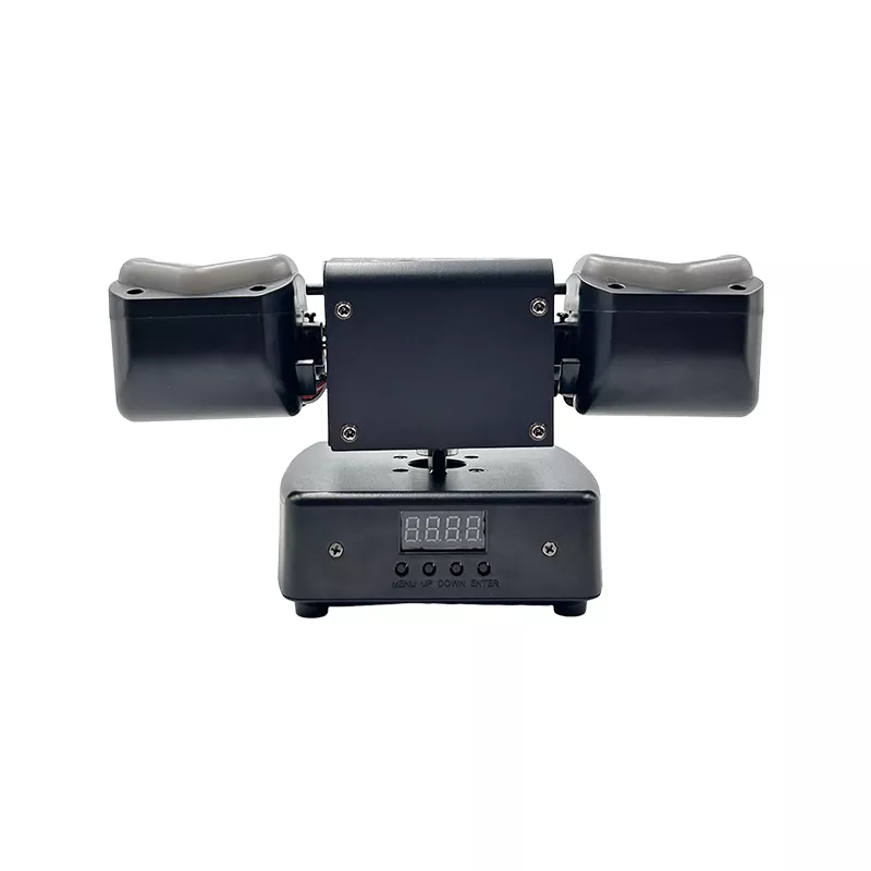 Mini Dual-arm Light Strip 60W AC100-240V CREE LED Laser Golden Strobe 19/26 DMX 540°180° Rot Stage Lighting Fixture Multi Dynamic Light Effects Device Professional Mini Stage Light for Club Disco Banquet Activity Party Show Events