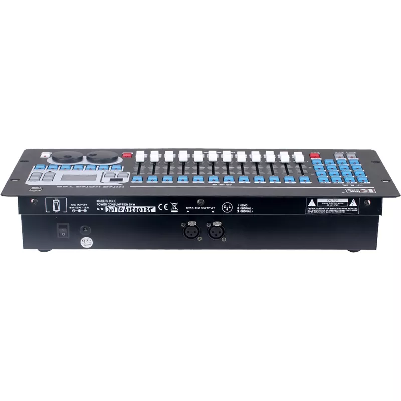 1 Kingkong 768 DMX Lighting Console 768 Channels Dual Optically Isolated Output 32 Moving Lights Auto Fixture Library Dual Language LCD Controller 60 Playback Scenes 600 Steps Dual-language Panel Live Event Stage Control Unit