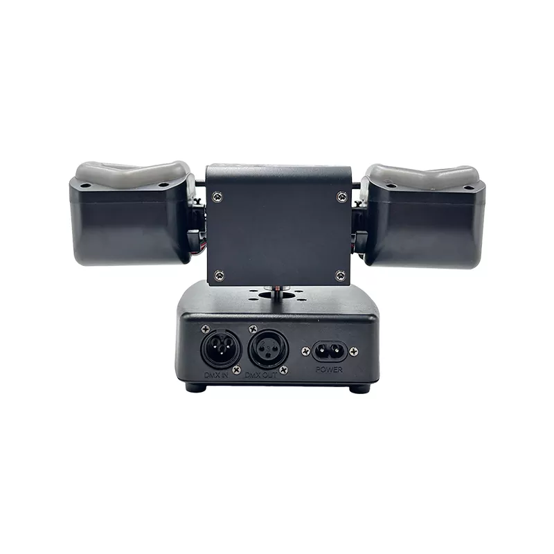 Mini Dual-arm Light Strip 60W AC100-240V CREE LED Laser Golden Strobe 19/26 DMX 540°180° Rot Stage Lighting Fixture Multi Dynamic Light Effects Device Professional Mini Stage Light for Club Disco Banquet Activity Party Show Events
