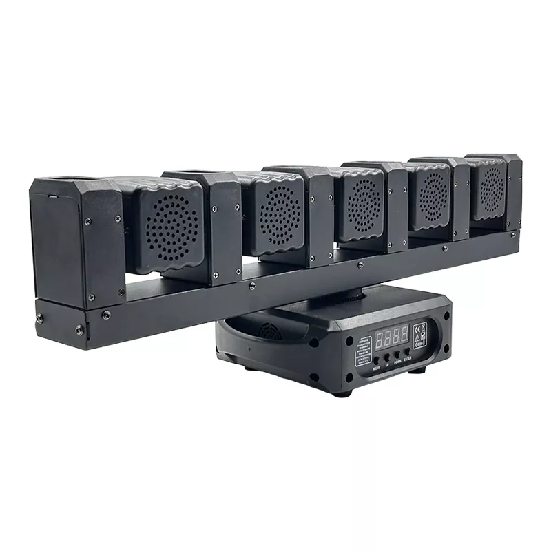Mini Five-finger Moving Head 150W AC90-240V 17/22/33/48 DMX RDM 5x20W RGBW 6x5W Golden LED 0-100% Dimming Stage Light Dynamic Effects Professional Performance Fixture Indoor Stage Equipment Entertainment Lamp for KTV Party Show Concert Club Events