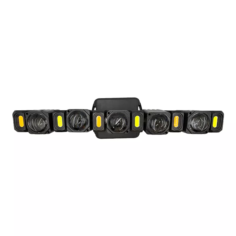 Mini Five-finger Moving Head 150W AC90-240V 17/22/33/48 DMX RDM 5x20W RGBW 6x5W Golden LED 0-100% Dimming Stage Light Dynamic Effects Professional Performance Fixture Indoor Stage Equipment Entertainment Lamp for KTV Party Show Concert Club Events