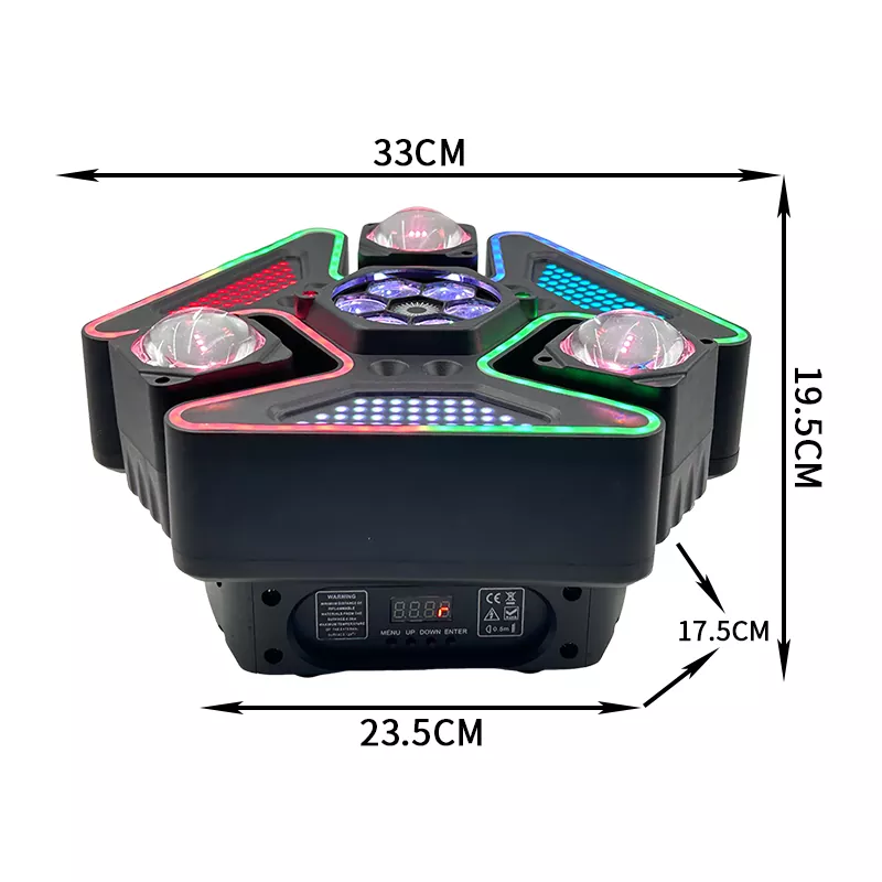 Multi LED Chips Three-in-one Beads 20F/S Strobe DMX Master-slave Auto Voice Control Digital Display Lighting Lamp 15*10W CREE RGBW Laser White Gold Strobe Stage Fixture Professional Entertainment Device Preset Light Effects Equipment for Pub KTV Bar Party Show Performance
