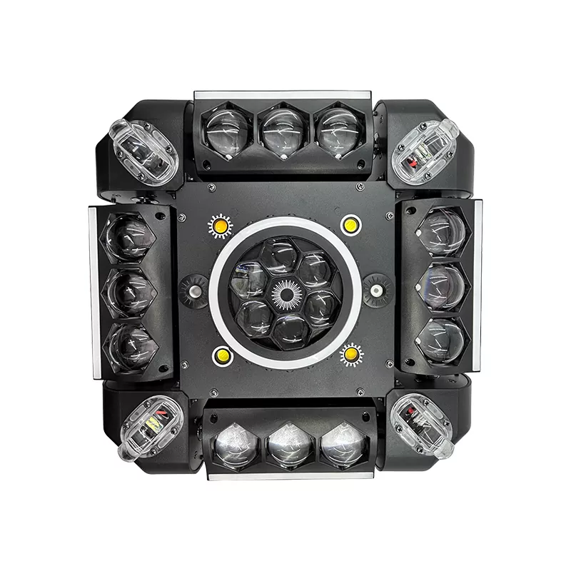 1 (19) Storm Bee Eye Moving Head 150W AC90-240V 18/66 DMX 20° Angle Red Green Laser Multi LED Light Strip Strobe Stage Lighting Fixture Signal Adjustable Brightness Strobe Lamp Integrated Bee-eye Laser Strip Lights Professional Entertainment Light Multi-beam Projection Performance Indoor Party Stage Equipment
