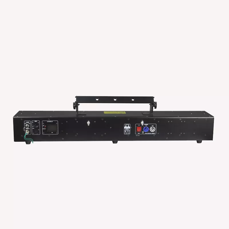 6-Heads RGB Animation Laser Light 6-Beam Array 20KPPS Scanner DMX512 12CH/60CH Control Analog Modulation IP61 Dustproof Class 4 Laser Stage Lighting Projector DMX/Sound/Auto/ILDA Modes PC Control Club Bar Party Show Lighting Equipment