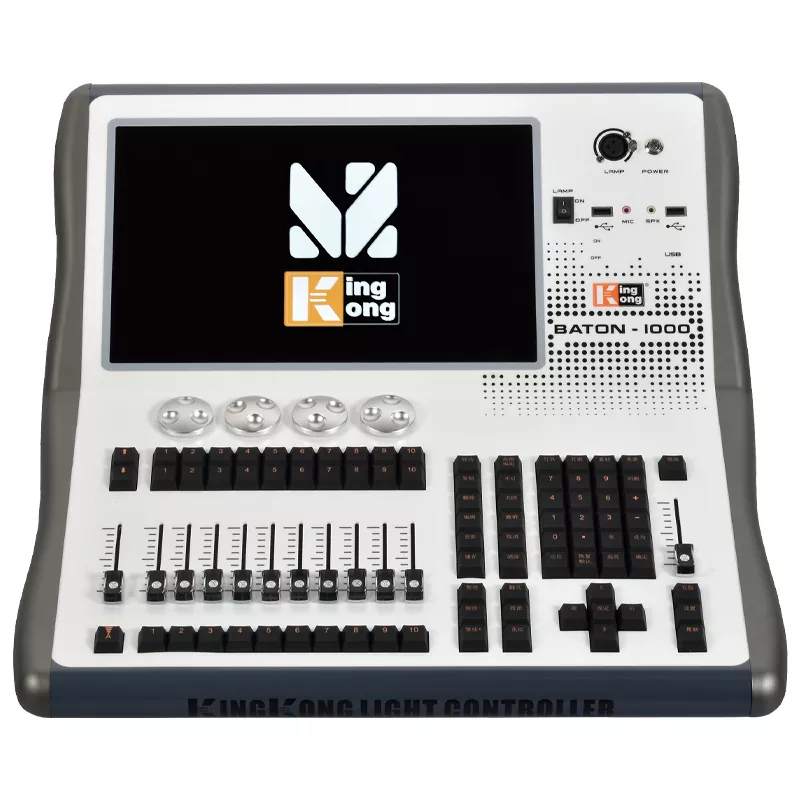 BATON1000 Stage Lighting Console Quad-Core Cortex-A9 2GB RAM 64GB SSD 13.3Inch Capacitive Touch UPS Power 2048DMX Art-Net 4096CH RDM Mobile Remote Control Equipment Multi-Function Light Desk Indoor Outdoor Professional Event Lighting Unit