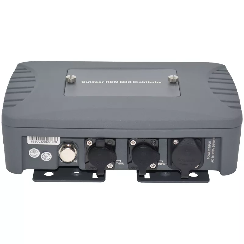 2/4/6 Way RDM Distributor Bidirectional Transfer Full Electrical Isolation Waterproof XLR Independent Driver LED Indicator Cast Aluminum UV Resist Wide AC88-256V Outdoor DMX Amplifier Multi-Channel Outdoor RDM Splitter DMX512 Amplifier for Landscape Event Light Outdoor Professional Lighting Equipment