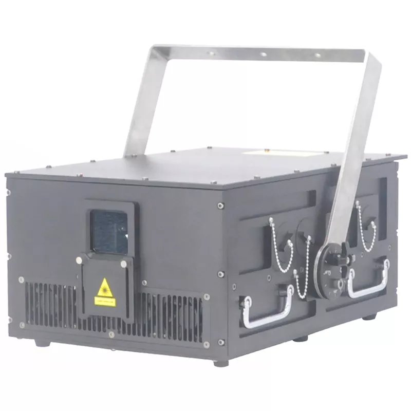 1 IP65 Outdoor High Power RGB Laser Dual-layer Housing Pure Diode 30KPPS High-precision Scanner Linear Dimming LCD Touch ILDA DMX Sound Auto Safety Lock Beam Protection Long Lifespan Stage Light Entertainment Fixture for Outdoor Events Landscapes Music Festival Carnival Large Stage Performance