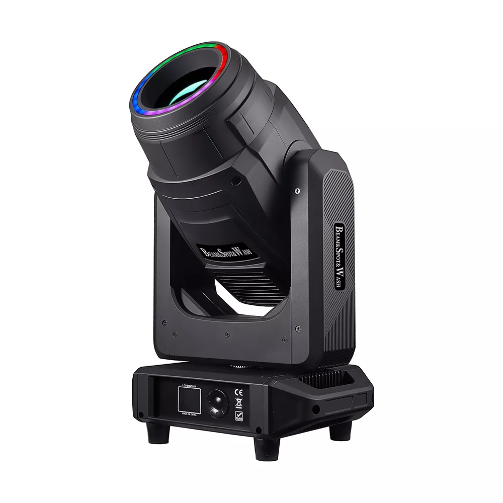 1 (5) 300W LED Beam Spot Wash Moving Head Light 450W 9 Color 8 Rotate Gobos Pentagonal Prism Atomization Stage Fixture Electronic Dimming Mechanical Strobe Equipment Macro Effect Lamp Concert Wedding Large Stage Lighting Unit for Live Band Concert Hall Fashion Runway Show Church Event Stage Lighting