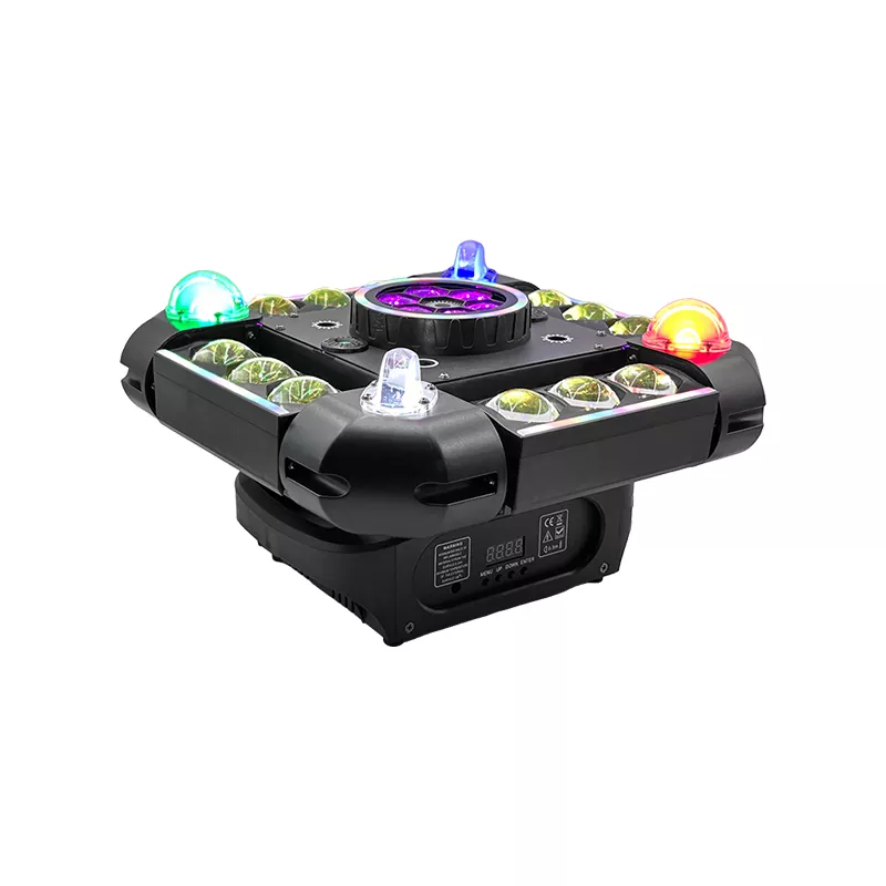 1 (5) Storm Bee Eye Moving Head 150W AC90-240V 18/66 DMX 20° Angle Red Green Laser Multi LED Light Strip Strobe Stage Lighting Fixture Signal Adjustable Brightness Strobe Lamp Integrated Bee-eye Laser Strip Lights Professional Entertainment Light Multi-beam Projection Performance Indoor Party Stage Equipment
