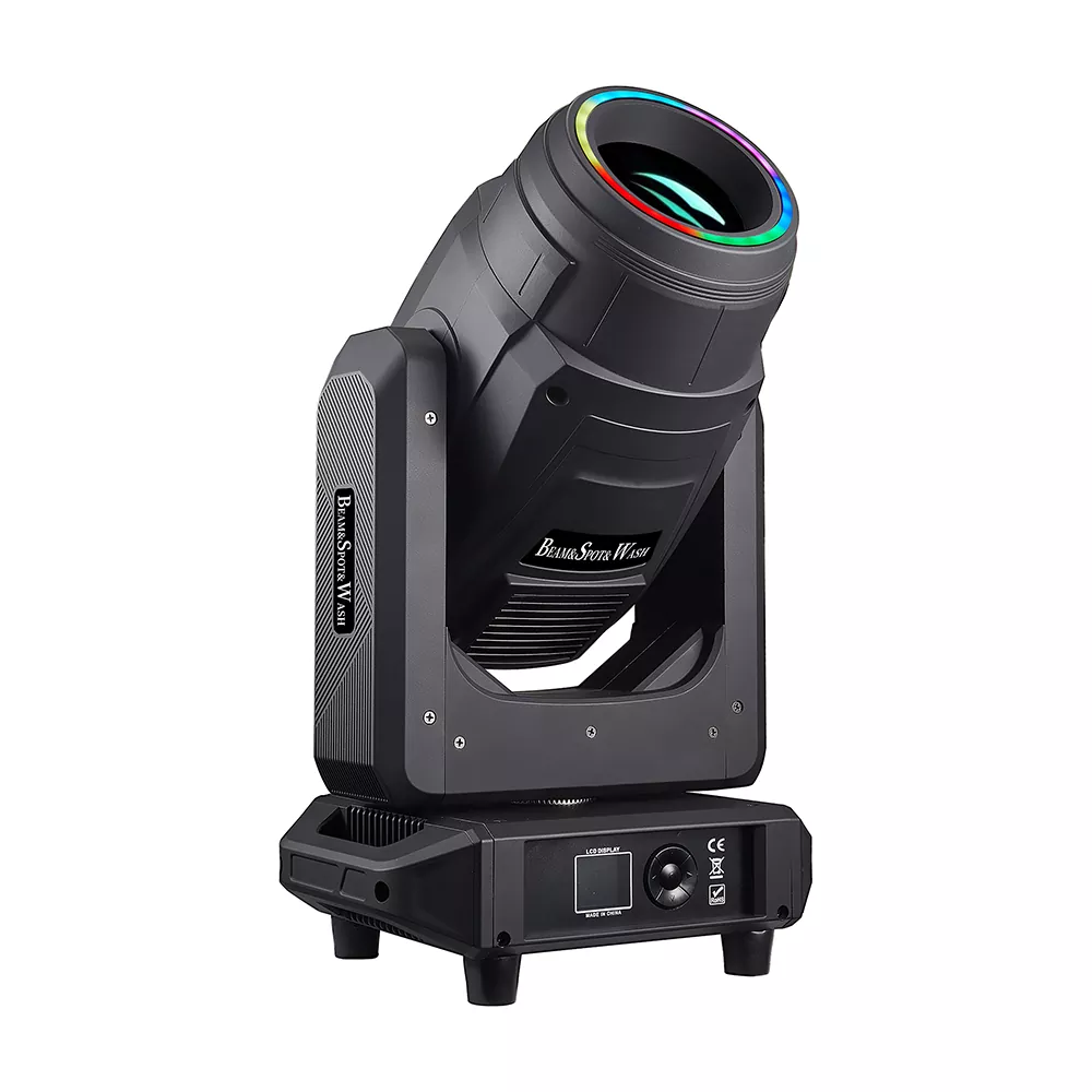 300W LED Beam Spot Wash Moving Head Light 450W 9 Color 8 Rotate Gobos Pentagonal Prism Atomization Stage Fixture Electronic Dimming Mechanical Strobe Equipment Macro Effect Lamp Concert Wedding Large Stage Lighting Unit for Live Band Concert Hall Fashion Runway Show Church Event Stage Lighting