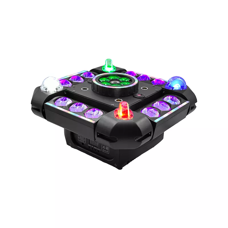1 (6) Storm Bee Eye Moving Head 150W AC90-240V 18/66 DMX 20° Angle Red Green Laser Multi LED Light Strip Strobe Stage Lighting Fixture Signal Adjustable Brightness Strobe Lamp Integrated Bee-eye Laser Strip Lights Professional Entertainment Light Multi-beam Projection Performance Indoor Party Stage Equipment