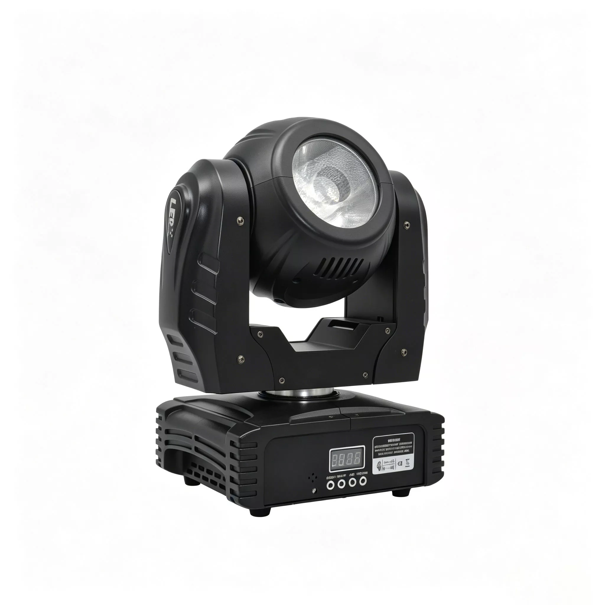 1 (7) 60W RGBW 4in1 Mini LED Beam Moving Head DMX 11° Narrow Beam IR Remote Stage Light Eight Built-in Auto Programs Ultra Compact Light Low Power High Bright Indoor Mini Spot Omega Bracket Easy Truss Mount Rental Performance Lamp for Booth Banquet Mini Stage Rental Lounge Bar