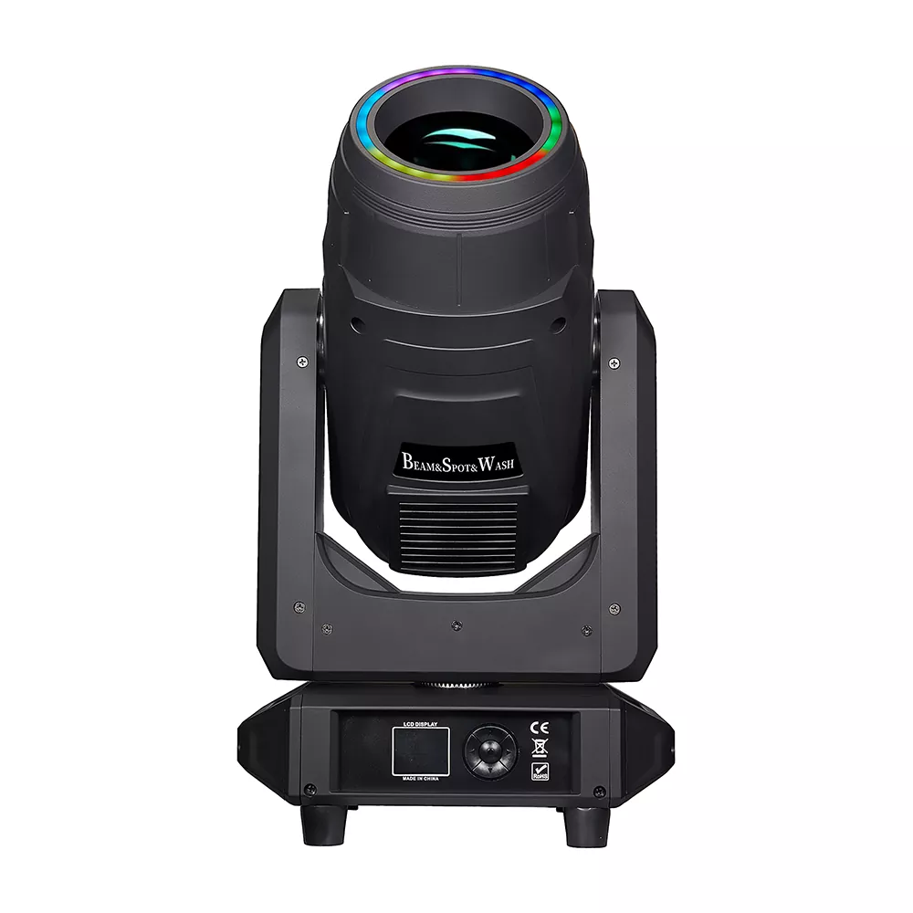 1 (7) 300W LED Beam Spot Wash Moving Head Light 450W 9 Color 8 Rotate Gobos Pentagonal Prism Atomization Stage Fixture Electronic Dimming Mechanical Strobe Equipment Macro Effect Lamp Concert Wedding Large Stage Lighting Unit for Live Band Concert Hall Fashion Runway Show Church Event Stage Lighting
