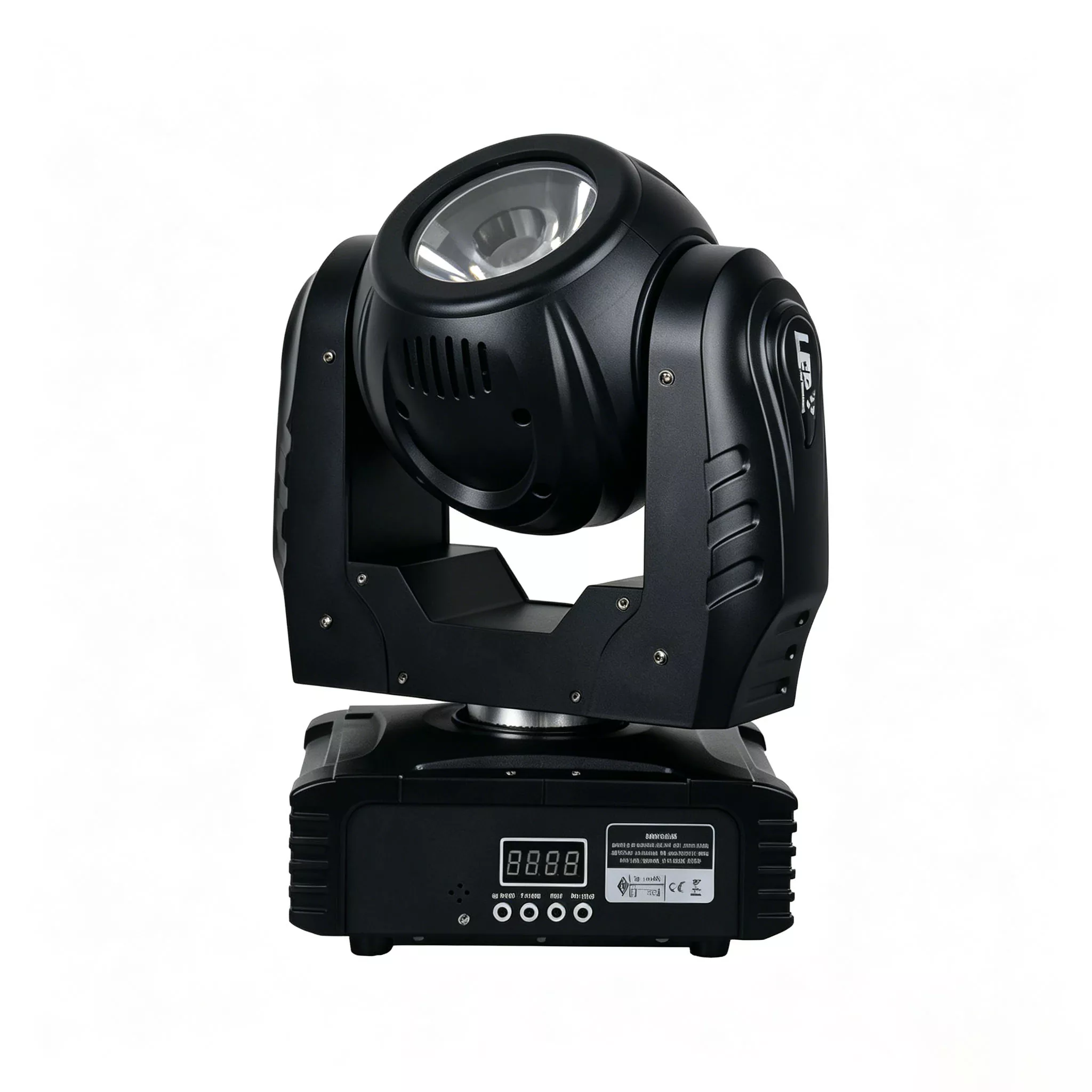 1 (8) 60W RGBW 4in1 Mini LED Beam Moving Head DMX 11° Narrow Beam IR Remote Stage Light Eight Built-in Auto Programs Ultra Compact Light Low Power High Bright Indoor Mini Spot Omega Bracket Easy Truss Mount Rental Performance Lamp for Booth Banquet Mini Stage Rental Lounge Bar