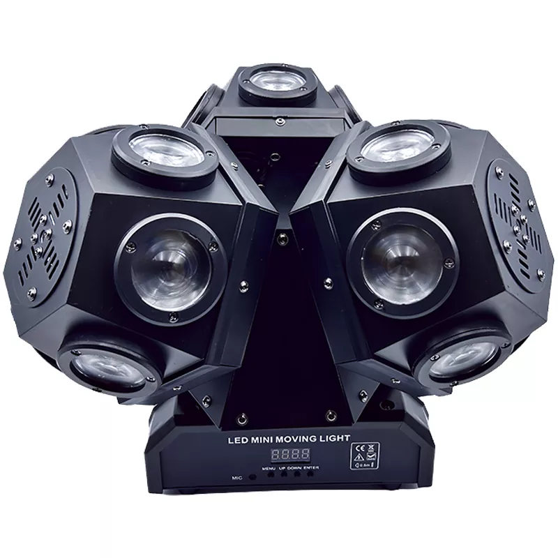 1 18*12W 4IN1 RGBW Moving Head Light RG&B Triple Laser 180W AC90-240V 15/18 DMX 540°Pan 220°Tilt Fan Cooling Stage Fixture Sync Independent Laser Control LED Menu Equipment Indoor Performance Lamp Multiple Built-in Macro Effects Party Lighting Unit for Music Bar Dance Room Banquet Indoor Show Mini Stage
