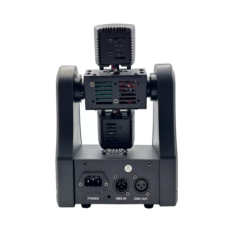 Mini Dragonfly Dual-arm Laser Light 36W 95-245V 9CH DMX 3pin XLR IP20 Red Green Blue Laser 5W Strobe Stage Fixture Portable Entertainment Light Universal Wide Voltage Indoor Stage Device Rich Laser Strobe Effects for Party Event Bar Show Banquet Concert