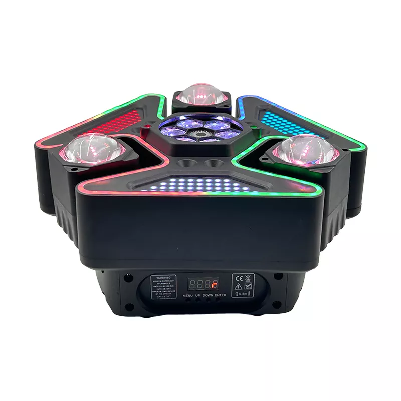 Multi LED Chips Three-in-one Beads 20F/S Strobe DMX Master-slave Auto Voice Control Digital Display Lighting Lamp 15*10W CREE RGBW Laser White Gold Strobe Stage Fixture Professional Entertainment Device Preset Light Effects Equipment for Pub KTV Bar Party Show Performance