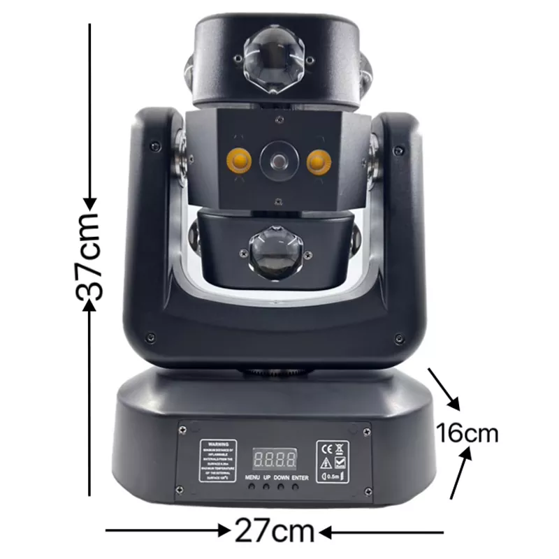 1 Multi Arm Wind Fire Wheel Moving Head Light 150W 8*15W CREE RGBW Dual RG Lasers Golden Strobe Stage Fixture Built-in Macro Effect Equipment Indoor Party KTV Wedding Performance Unit for Bar Wedding Ceremony Rental Event Wedding Rental Mini Stage