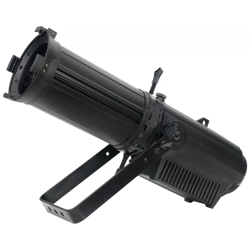 200W 300W COB RGBW CW WW LED Profile Spotlight Manual Zoom 50000H Lifespan 12-30/25-50Deg Aspheric Lens Four Dim Curves RDM DMX Master-Slave IP20 Aluminum Stage Lamp Studio Light for Wedding Gallery Commercial Stage Lighting Unit