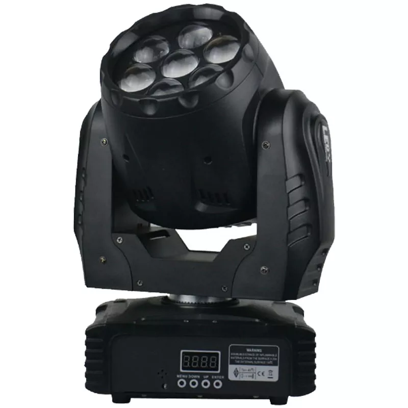 12 7*15W RGBW LED Zoom Wash Moving Head 95W 5/16 DMX LED Display IP20 Stage Light 50000H Long Lifespan Wide Wash Lighting Equipment Indoor Party Rental Lamp for Live Performance Dance Studio Talent Show Fashion Shoot Banquet Wedding Venue Stage