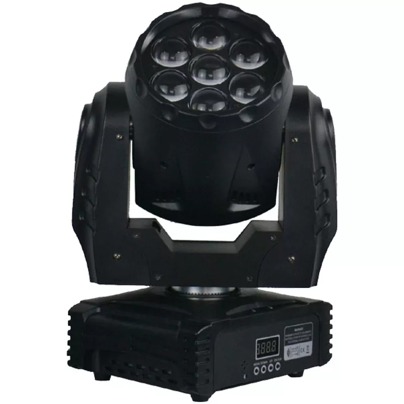 13 7*15W RGBW LED Zoom Wash Moving Head 95W 5/16 DMX LED Display IP20 Stage Light 50000H Long Lifespan Wide Wash Lighting Equipment Indoor Party Rental Lamp for Live Performance Dance Studio Talent Show Fashion Shoot Banquet Wedding Venue Stage
