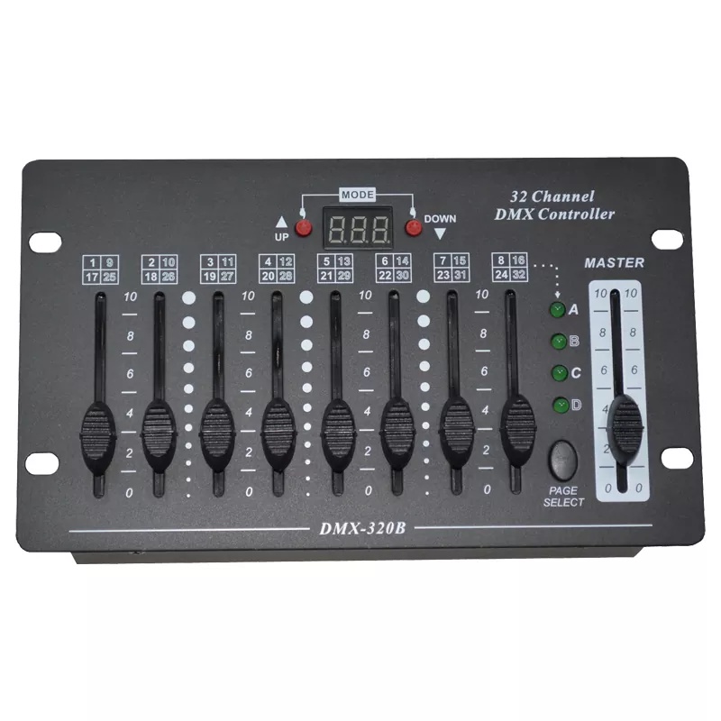 1351-03 Portable dmx controller full unit top‑view showing faders and operation buttons