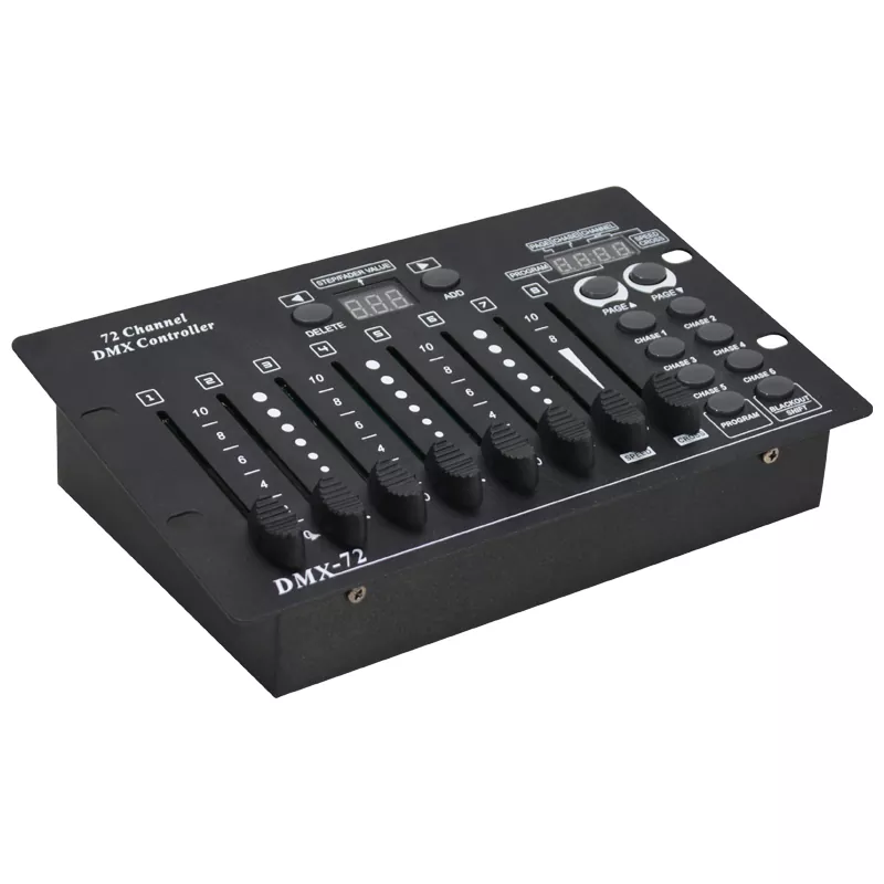 32/72 Channel DMX Console for DJ Disco Party Nightclub Show Bar Performance Gathering Event Decor Professional Stage Lighting Controller Portable Lighting Controller Lightweight Stage Equipment Multi-channel DMX Desk Universal DMX512 Controller