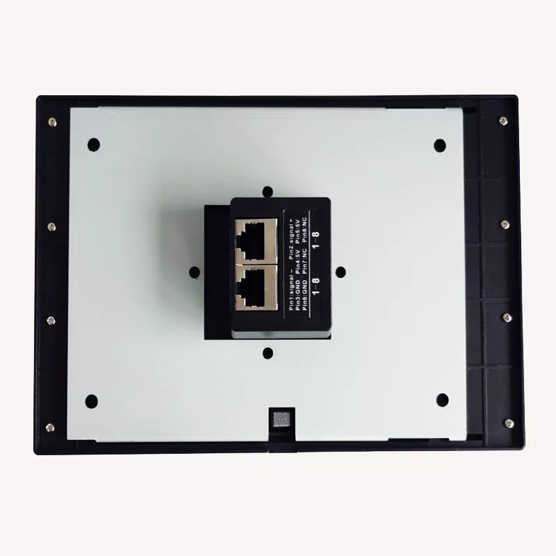 137102 8 Groups Lighting Control Panel Capacitance Touch Tempered Glass Frameless 86 Box Mount RS485 Protocol Network Cable Wiring Program Select Stop Blackout Controller Panel Frameless Capacitive Touch Panel Remote Controller For Recorder Indoor Lighting Operation Panel for KTV Club Lighting System