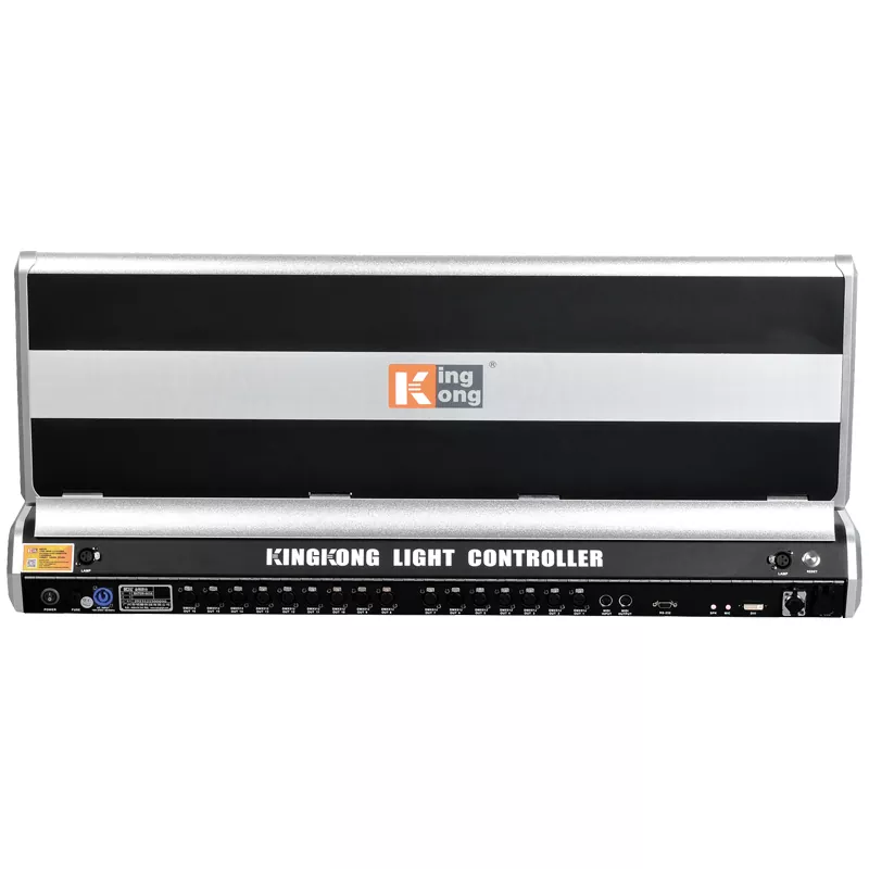 2 BATON6616 Professional Stage Console Custom Linux OS 9th Gen I3 ASUS Mainboard Dual BOE 15Inch Touch ≥16DMX Expand 32768CH ART-Net AI Wireless Mobile Remote Lighting Controller Multi-Scheme Running Stage Equipment Large Venue Event Lighting Device with Case