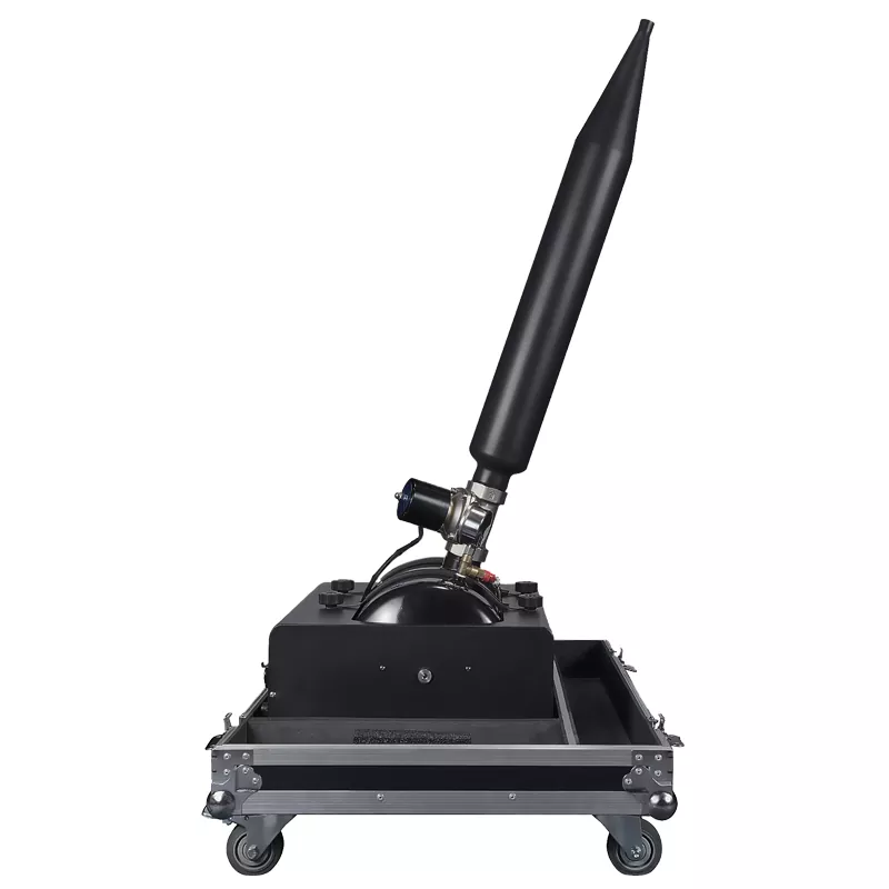 2-in-1 Water Cannon & Confetti Machine/Jet & Streamer Launcher Integrated Flight Case DMX512 Manual Control Compressed Air Powered Stage Event Equipment IPX5 Rainproof Outdoor Music Festival Machine Large Show Performance Device