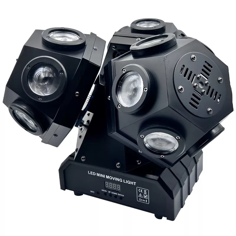 2 18*12W 4IN1 RGBW Moving Head Light RG&B Triple Laser 180W AC90-240V 15/18 DMX 540°Pan 220°Tilt Fan Cooling Stage Fixture Sync Independent Laser Control LED Menu Equipment Indoor Performance Lamp Multiple Built-in Macro Effects Party Lighting Unit for Music Bar Dance Room Banquet Indoor Show Mini Stage