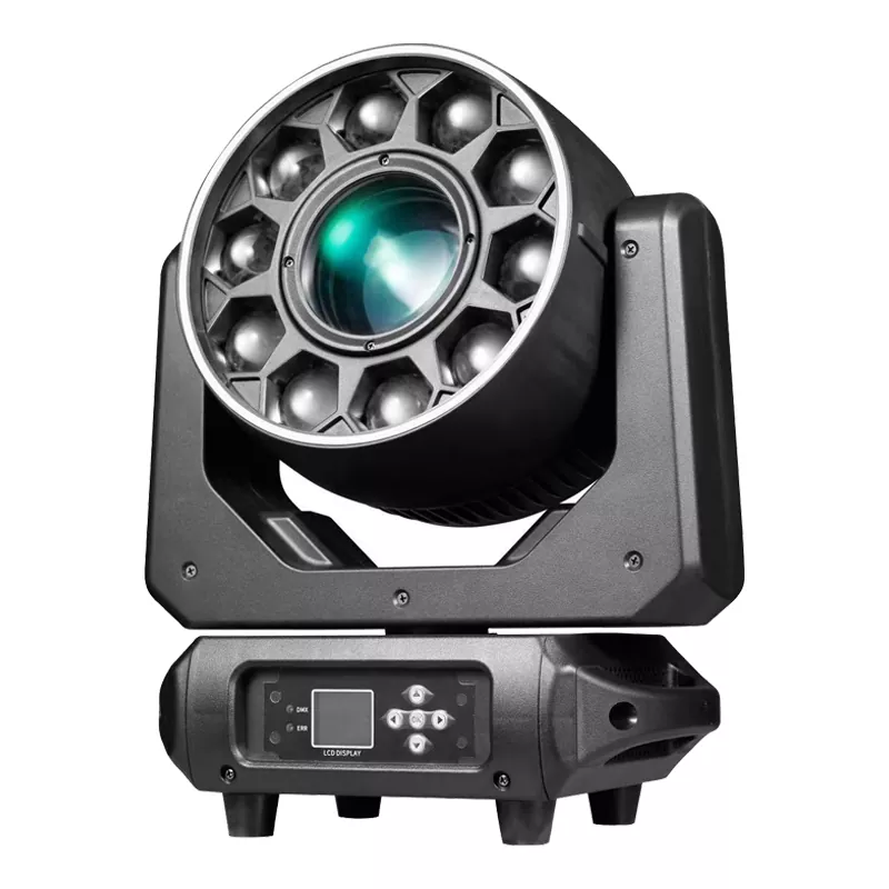 2 10 Eyes Rotating Bee Eye Moving Head Light 300W DMX RDM 10×20W RGBW 50000H Air Cool Aluminum Case Stage Fixture Independent Single LED Channel Adjust Lamp Indoor Concert Club Performance Unit for Banquet Hall Disco Venue School Graduatio Ceremony Concert Hall Mini Stage