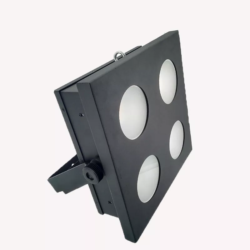 20 4*100W Single CW WW COB Blinder 400W Import LED Ra≥90 30Deg 11700Hz Flicker-Free 4/8CH DMX Master Slave Sound Auto Metal IP20 Stage Spot Professional Broadcast Fixture Housing Indoor Performance Equipment for Wedding Theatre TV Recording Lighting Solution