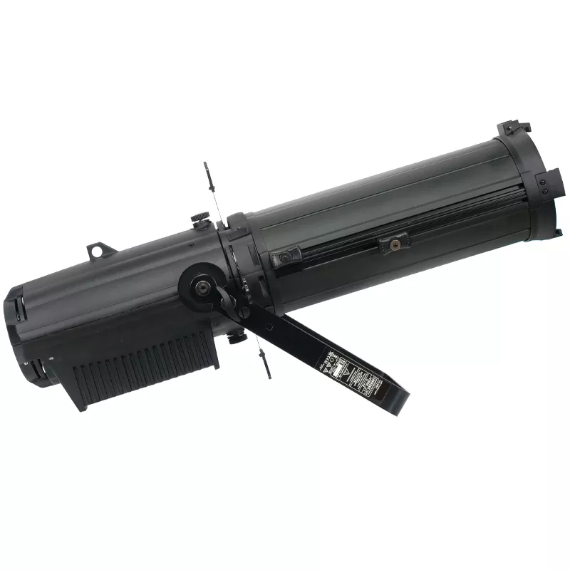 200W 300W COB RGBW CW WW LED Profile Spotlight Manual Zoom 50000H Lifespan 12-30/25-50Deg Aspheric Lens Four Dim Curves RDM DMX Master-Slave IP20 Aluminum Stage Lamp Studio Light for Wedding Gallery Commercial Stage Lighting Unit