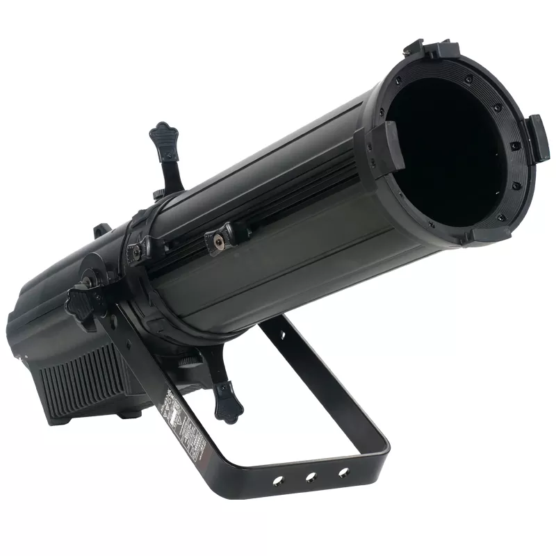 200W 300W COB RGBW CW WW LED Profile Spotlight Manual Zoom 50000H Lifespan 12-30/25-50Deg Aspheric Lens Four Dim Curves RDM DMX Master-Slave IP20 Aluminum Stage Lamp Studio Light for Wedding Gallery Commercial Stage Lighting Unit