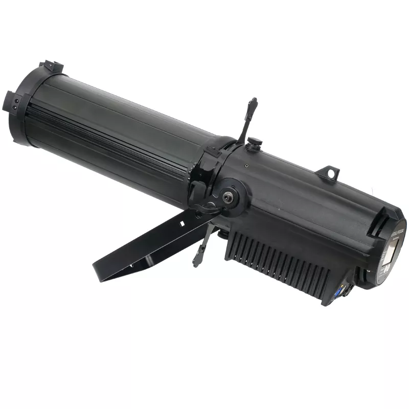 200W 300W COB RGBW CW WW LED Profile Spotlight Manual Zoom 50000H Lifespan 12-30/25-50Deg Aspheric Lens Four Dim Curves RDM DMX Master-Slave IP20 Aluminum Stage Lamp Studio Light for Wedding Gallery Commercial Stage Lighting Unit