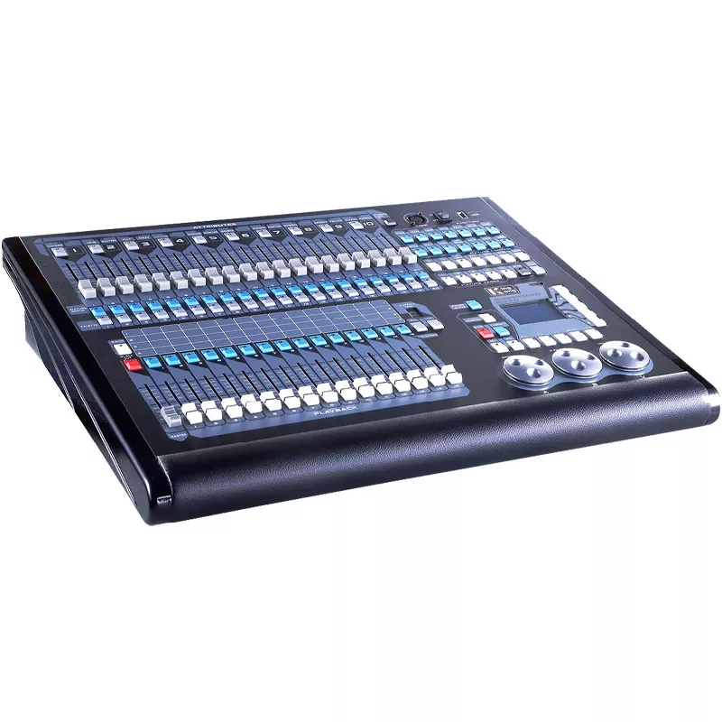 3 King Kong 2048 DMX Lighting Console 2048 Channels 4 Optically Isolated Outputs 200 Moving Lights R20 Pearl Library Art-Net RDM Stage Controller Dual Language 15 Faders Professional Stage Light Desk Universal Voltage Unit