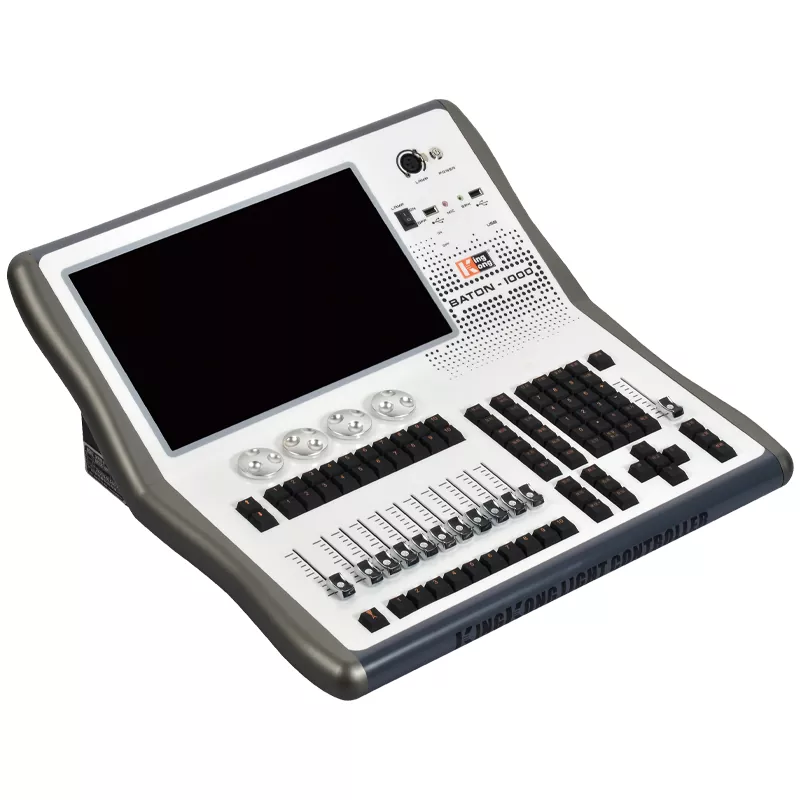 BATON1000 Stage Lighting Console Quad-Core Cortex-A9 2GB RAM 64GB SSD 13.3Inch Capacitive Touch UPS Power 2048DMX Art-Net 4096CH RDM Mobile Remote Control Equipment Multi-Function Light Desk Indoor Outdoor Professional Event Lighting Unit