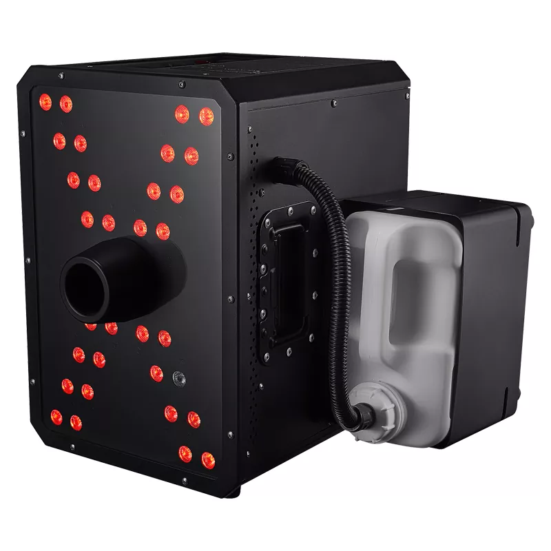 3 High-Speed Air Column Machine 3700W 10-15m Spray Height IPX3 Waterproof Dual Nozzle DMX512 32-3W RGB Amber LED CO2-Free Blast Stage Fog Machine Live Event Effect Device Large Show Touring Equipment