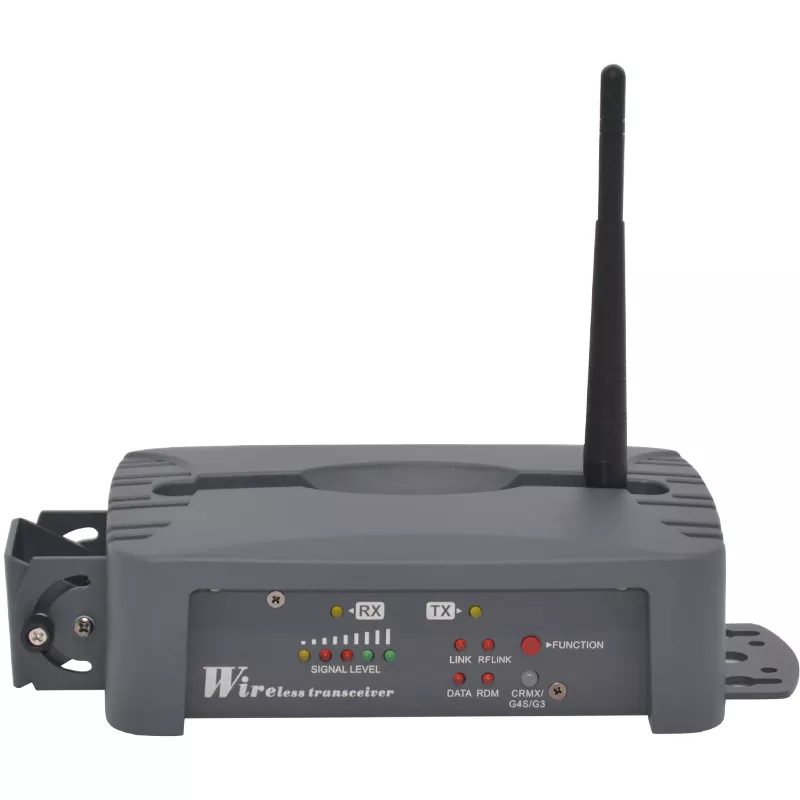 Indoor DMX Wireless Transceiver CRMX W-DMX Tech 300M Range 20-26.4DBM Cast Aluminum Neutrik 3Pin XLR Multi Installation Wide Voltage Anti-interference CE UL Standard Wireless DMX Receiver Transmitter Professional Lighting Device 2403-2479MHZ Wireless DMX System Indoor Stage Accessory for Live Stage Equipment