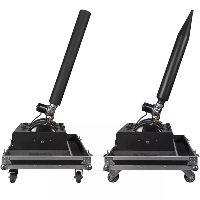 2-in-1 Water Cannon & Confetti Machine/Jet & Streamer Launcher Integrated Flight Case DMX512 Manual Control Compressed Air Powered Stage Event Equipment IPX5 Rainproof Outdoor Music Festival Machine Large Show Performance Device