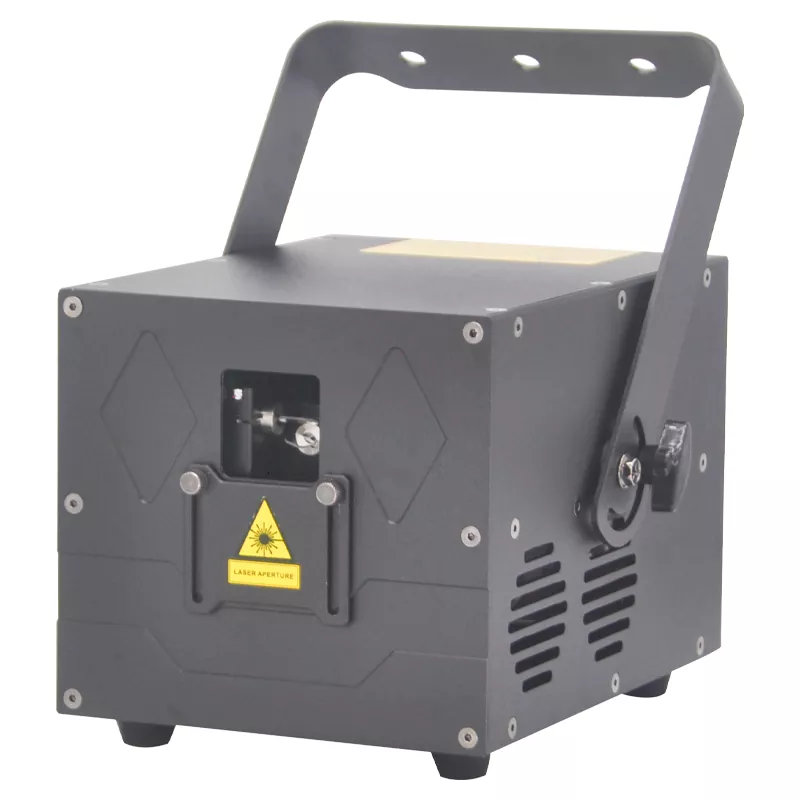 10W Bluetooth Animation Laser Solid Diode 25KPPS Scanner IP51 Dustproof 16/36CH DMX Sound Auto Text Painting 200+ Colors Folder Storage Indoor Stage Light Wireless Control RGB Entertainment Fixture Indoor Venue Lighting for Banquet Ceremony Performance Bar Club